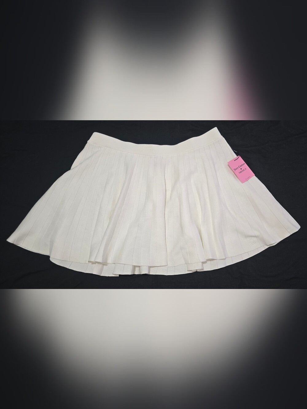 Juicy Couture Ivory Pleated Mini Skirt